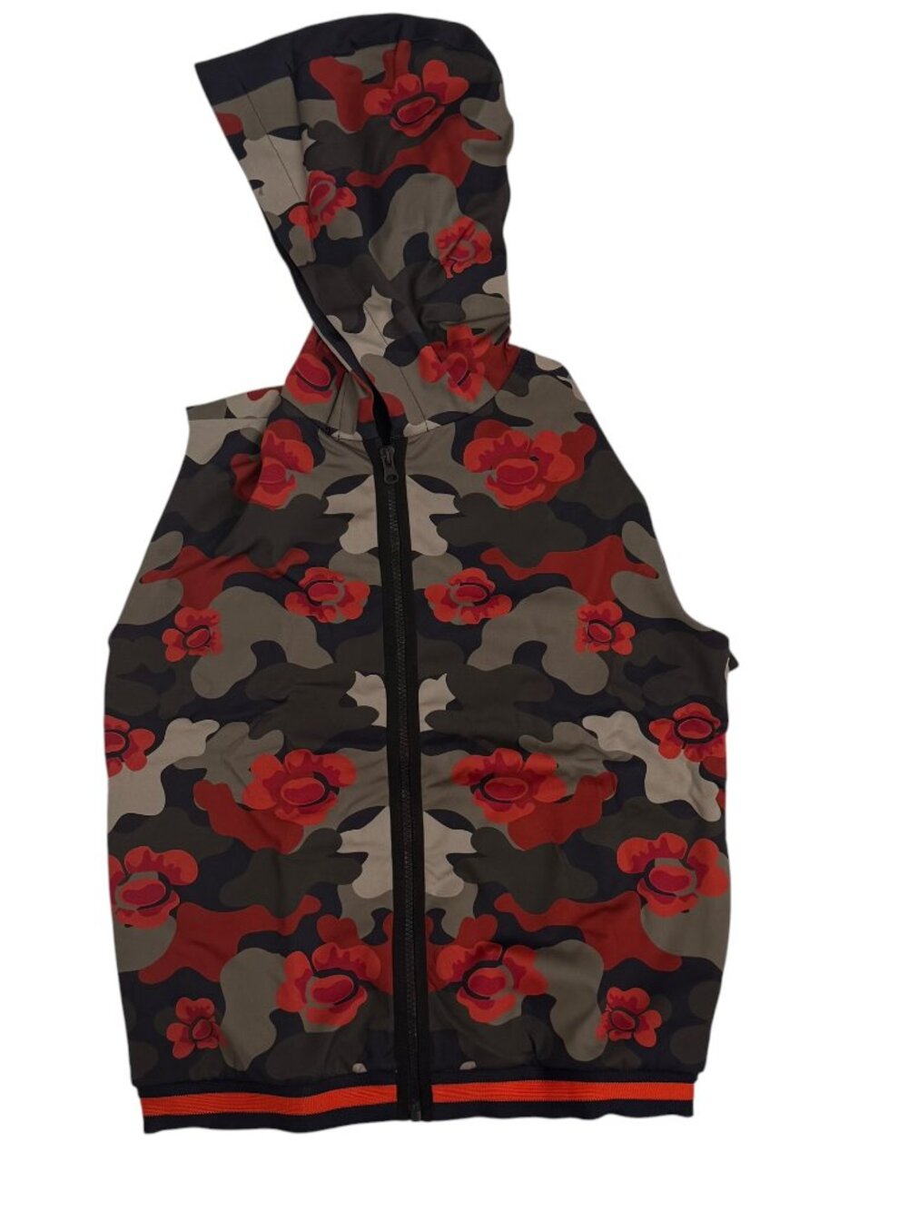 NWT Ultracor Camo Floral Sleeveless Hooded Vest Jacket S